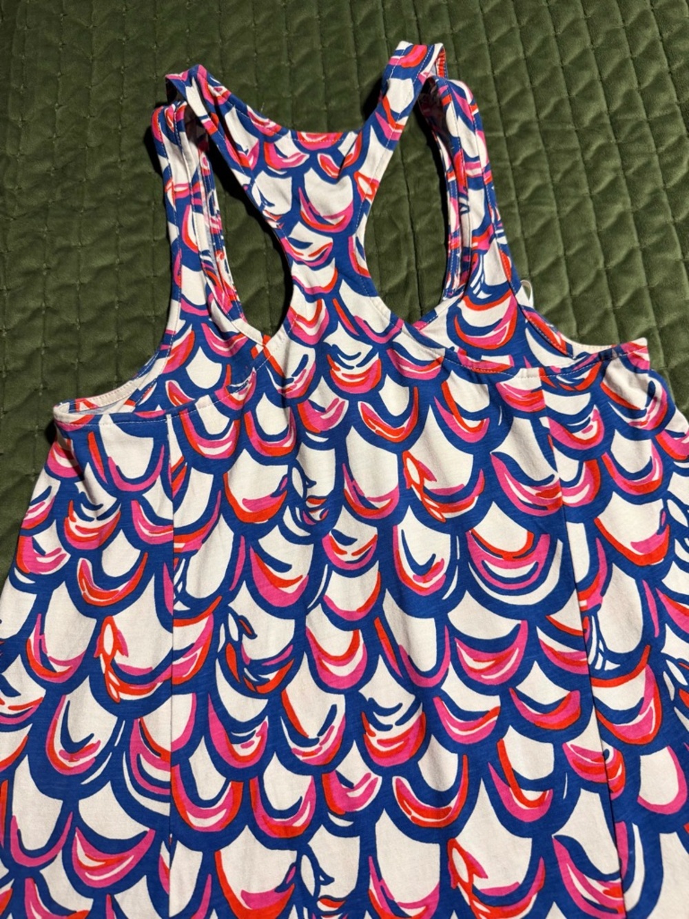 Lilly Pulitzer Monterey tank dress “Guilty" print blue pink white pattern XSmall